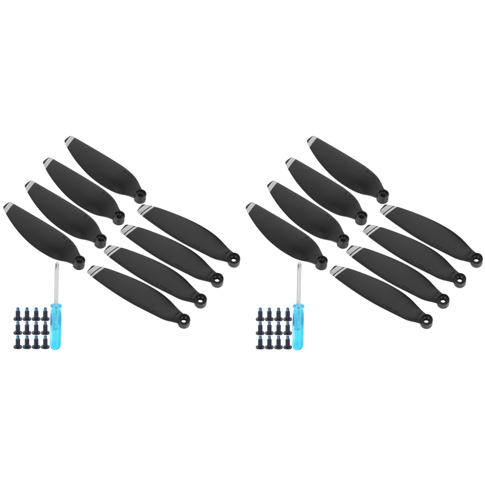 Alomejor Propellers Light Weight Wing Blade, 16 PCS Wing Blades Fits Drone Spare Accessories Fit Light Weight Plastic for Mini