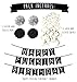 Sterling James Co. Funny Birthday Party Pack - Black & Silver Happy Birthday Bunting, Poms, and Swirls Pack- Birthday Decorations - 21st - 30th - 40th - 50th Birthday Party Supplies