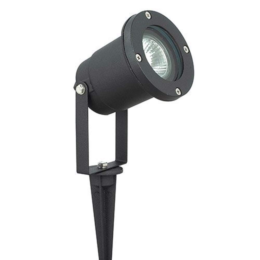 Luceco LED Gu10 Garden Spike IP65 Slate Grey Less Lamp LEXDGLSG-01