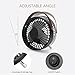 OMORC Mini USB Desk Fan, Portable Mini Fan for Bedroom/Office/Home/Travel/Outdoor, Super Quiet Desktop Fan for Study 5.5-inch, Black [New]