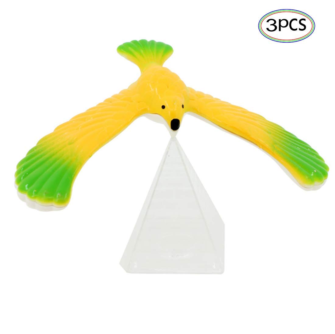 Floating Bird 3 Pieces Plastic Balancing Bird Toy for Children Balance Eagle