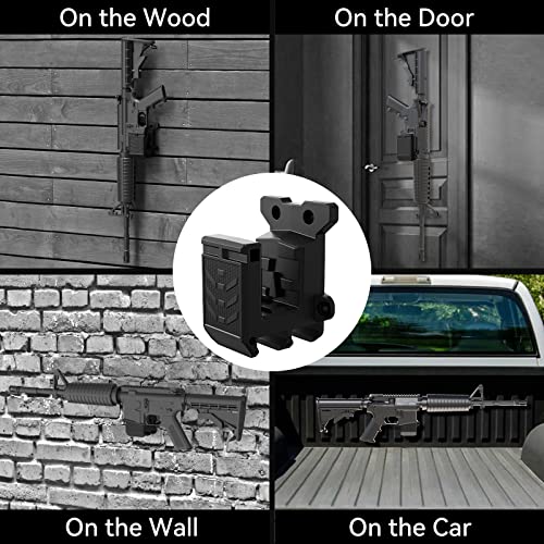 Upgraded Gun Wall Mount for 223/5.56 Rifle, Double Pmag Quick Defense