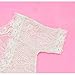 DRESHOW Infant Props Soft Newborn Baby Photography Romper Fashion Lace Playsuit White and Black Clothes (White)