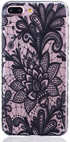 iPhone 7 Plus Phone Case Design Floral for Women, iPhone 7 Plus Rubber Case, iPhone 7 Plus Slim Case Tough Shock Absorption Scratch Resistant Protection Case Cover for Apple iPhone 7 Plus for Girls