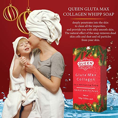 QUEEN NATURAL NEW YORK Gluta Max Natural Skin Renewal Whipp Soap(3