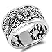 Women's Flower Fashion Sunflower Ring New .925 Sterling Silver Band Sizes 5-10