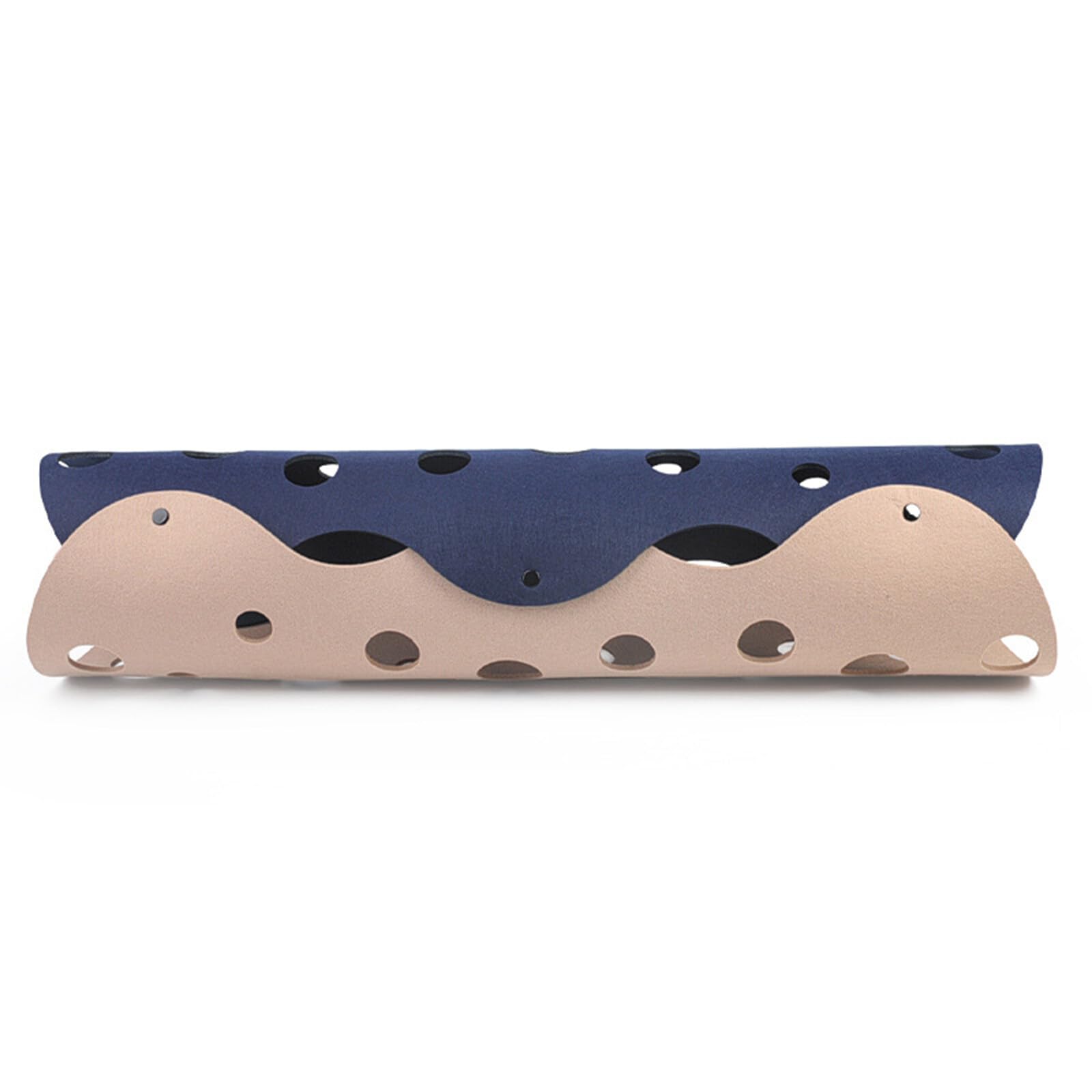 NCONCO 2 Pcs DIY Cat Tunnels Toy,Collapsible Cat Tube Toys Play Tunnel Detachable Washable Felt Cat Litter Pet Supplies for Kittens Rabbits Hamsters and Small Animals