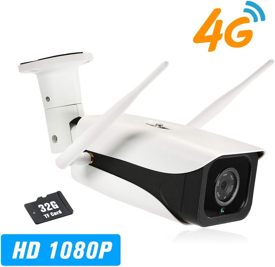 Extaum 1080P IP Camera 4G1080P IP Camera 4G Wireless IP Camera IR-Cut Night Vision 3G GSM Outdoor Waterproof CCTV Camera Video Surveillance Onvif IP Cameras with SIM Card Slot