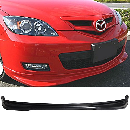 07-09 Mazda 3 Mazda3 MS 5DR JDM Hatch Poly Urethane Add-On Front Bumper Lip Spoiler Bodykit
