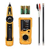 Cable Tracker, EIVOTOR Professional RJ45 RJ11 Wire Tracker Line Finder Cable Tester for Network Cable Collation, Telephone Line Test, Continuity Checking