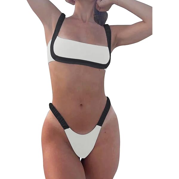 Yonique Conjunto De Bikini De Cintura Alta Para Mujer