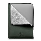 Woolnut Leather & Wool Folio Zipper Sleeve Case