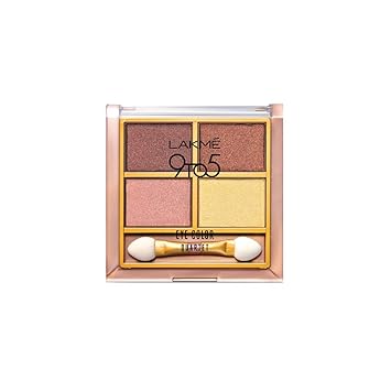 Lakme 9 to 5 Eye Color Quartet Eye Shadow, Desert Rose, 7g