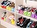 Totoo Home Double Layer Shoe Slots Organizer - Space Saver Rack Holder for Shoes(12-Pack Black)