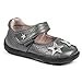 pediped Grip N Go Starlite Casual Mary Jane (Big Kid), Pewter, 23 EU (7 E US Big Kid)