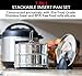 The Chefmorre 7 in 1 Stackable Steamer Insert Pan Set with Sling for 6/8 Quart Instant Pot Accessories - Baking, Casseroles, Lasagna Pans - Pressure Cooker, Pot in Pot - Extra Lid, Glove, Trivet Incl