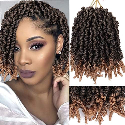Liyate 3 Packs Pretwisted Spring Twist Crochet Hair Short Curly Spring Liyate 3 Packs Pretwisted Spring Twist Crochet Hair Short Curly Spring