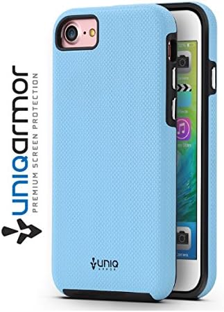 Iphone 7 Case, UniqArmor [Grip Series] iPhone 7 Case 4.7 Inch, Heavy Duty Hard TPU Protection, Dual Guard Protection (Sky Blue)