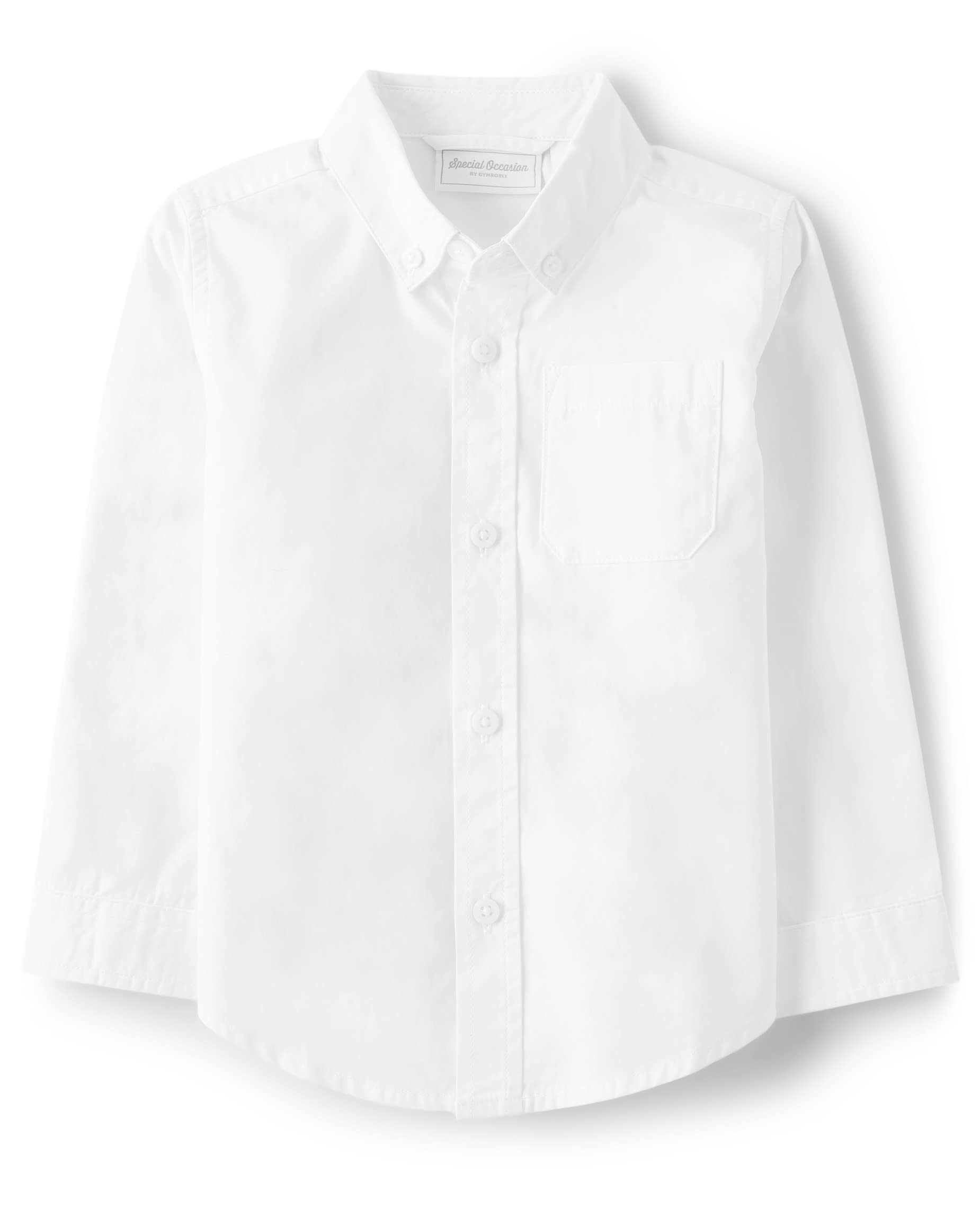 Photo 1 of Gymboree,Boys,and Toddler Long Sleeve Button Up Dress Shirts,18-24,White