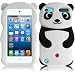 For Apple Ipod Touch 5 5th Generation Panda Silicone Jelly Skin Cover Case Black Accessory