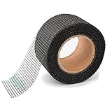 Window and Door Screen Repair Tape - 50 Feet Long - Self Adhesive and Weatherproof Repair Tape - Ideal for Covering up Holes and Tears Instantly - Prevents Intruding Insects