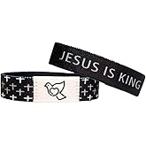 Zehiseta Bible Verse Bracelets With NFC, Daily Bible Verse Bracelet, Wearable Bible Bracelet Christian Wristbands Bible Gifts For Men Women