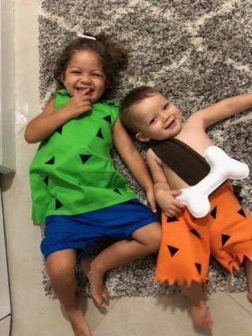 pebbles and bam bam costumes for babies