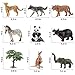 iBaseToy Zoo Animals Toy Jungle Animals, Toddlers Wild Animal Figures Set, Free Standing Realistic Animal Toys for Kids, Perfect for Birthday Party Favors, Classroom Rewards and Easter Gift