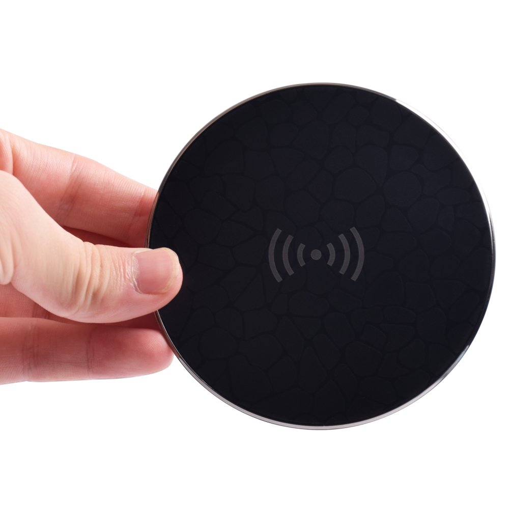 Fast Wireless Charger,Y Chen QI Wireless Charging Pad Stand for iPhone 8/8plus iPhone X Nokia,for Samsung Galaxy Note 8 S8, S8 Plus, S7, S7 Edge, S6 Edge Plus, Black