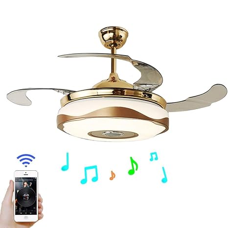36 Modern Bluetooth Auto Color Ceiling Fan Lights Chandelier