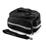GEARONIC TM Cycling Bike Bicycle Rear Tail Seat trunk Bag Pannier Pouch Rack Shoulder Travel - Black