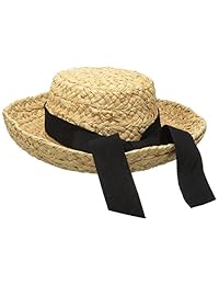 Scala Sombrero de rafia de mujer con lazo Espiga