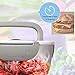 Vovoir Electric Heating Lunch Box 110V/12V 2 in 1 Portable Food Warmer Lunch Heater for Car Home Office with Removable Stainless Steel Food Container (Grey)