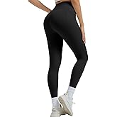 SEASUM Womens Cuttable High Waisted Workout Leggings - Buttery Soft Peachlift Gym Yoga Pants for Women