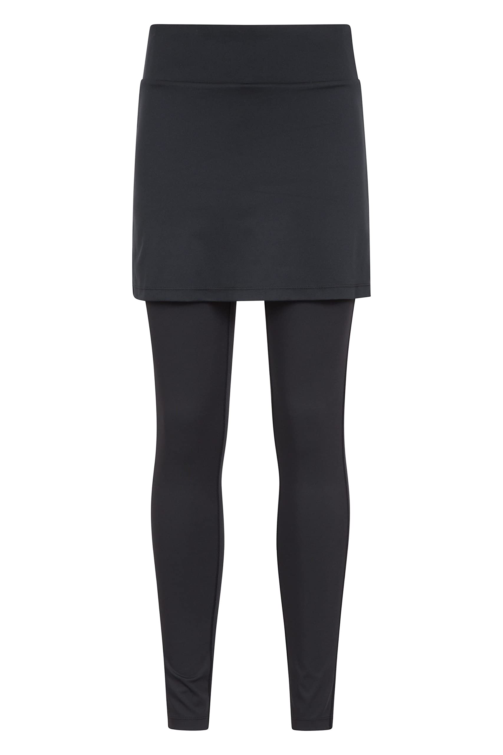 Mountain Warehouse Volley II Womens Netball Leggings - IsoCool, Quick Wicking, Length 3/4, Breathable - Best for Autumn, Winter, Running, Cycling & Outdoors Black 4