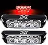 FXC 4-LED Strobe Lights For Trucks Amber Waterproof Emergency Beacon Flash Lights - View #9