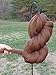 Shep's Milk Chocolate Brown Merino Wool Top Roving Fiber Spinning, Felting Crafts USA (1oz)
