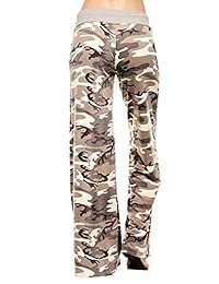 Pantalones para dama, cómodos y elásticos, con estampado floral, de cintura alta, con cordón