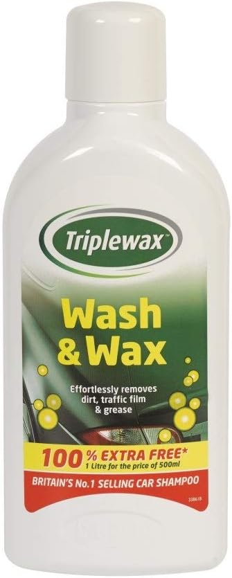Triple Wax Car Shampoo And Wash Wax 1l Detailing Vehicle Cleaner Effortlessly Removes Dirt Traffic Film And Grease Leaves A Brilliant Shine Spotless Streak Free Shiny Surface
