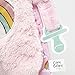 Care Bears Lovey Blanket with Pacifier Loop, Cheer Bear - Pink