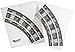 Inroad Toys Curves, RR Track Classic Road Series Sticker Sheet, 2