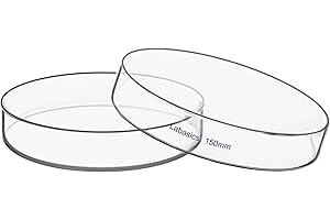 Labasics Petri Dish with Lid, High Borosilicate Glass, High Transparency for Laboratory Use, Ideal for Scientific Experiments