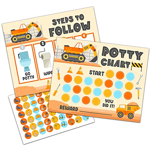 Mua Potty Training Sticker Chart, Construction Potty Training Chart for ...