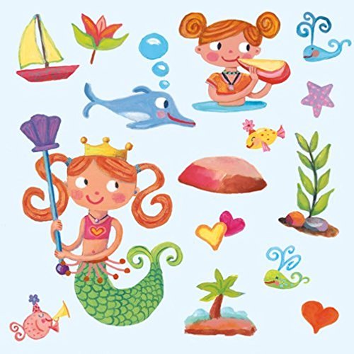 Peaceable Kingdom Sticker Fun! Mermaid Reusable Sticker Tote