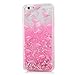 iPhone 6 Case, iPhone 6S Case, KASOS Colorful Painting Cute Pink Pattern Bling Glitter Powder Quicksand Soft TPU Frame PC Bottom Shell Slim Fit Lightweight Bumper Cover & Dust Plug & Stylus - Flamingo
