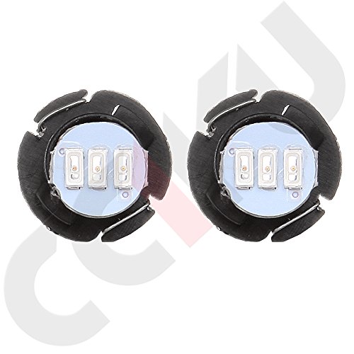 image for CCIYU 10 Pack Red T5/T4.7 Neo Wedge 3 SMD A/C Climate Control LED Ligh