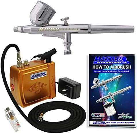 Master Airbrush Multi-Purpose Airbrushing System Kit with Portable Mini