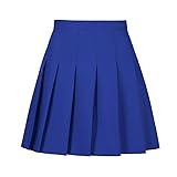 Tivifox Womens' Pleated Skirt Mini High Waisted