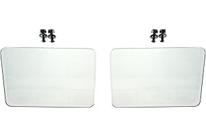 ATS MACHINE SAFETY SOLUTIONS Baldor Bench Grinder Replacement Eye SHIELDS ONLY For Power Bench Grinders (4x5 inch) (Mounting Assembly NOT Included) SOLD AS PAIR. Part # ATS-GA10-Rep-PAIR