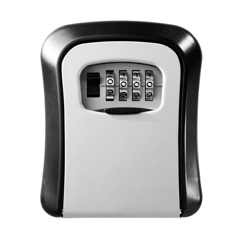 Westspark 4 Digit Key Safe Wall Mounted Lock Box Outdoor High Security Code Lock Storage Grey